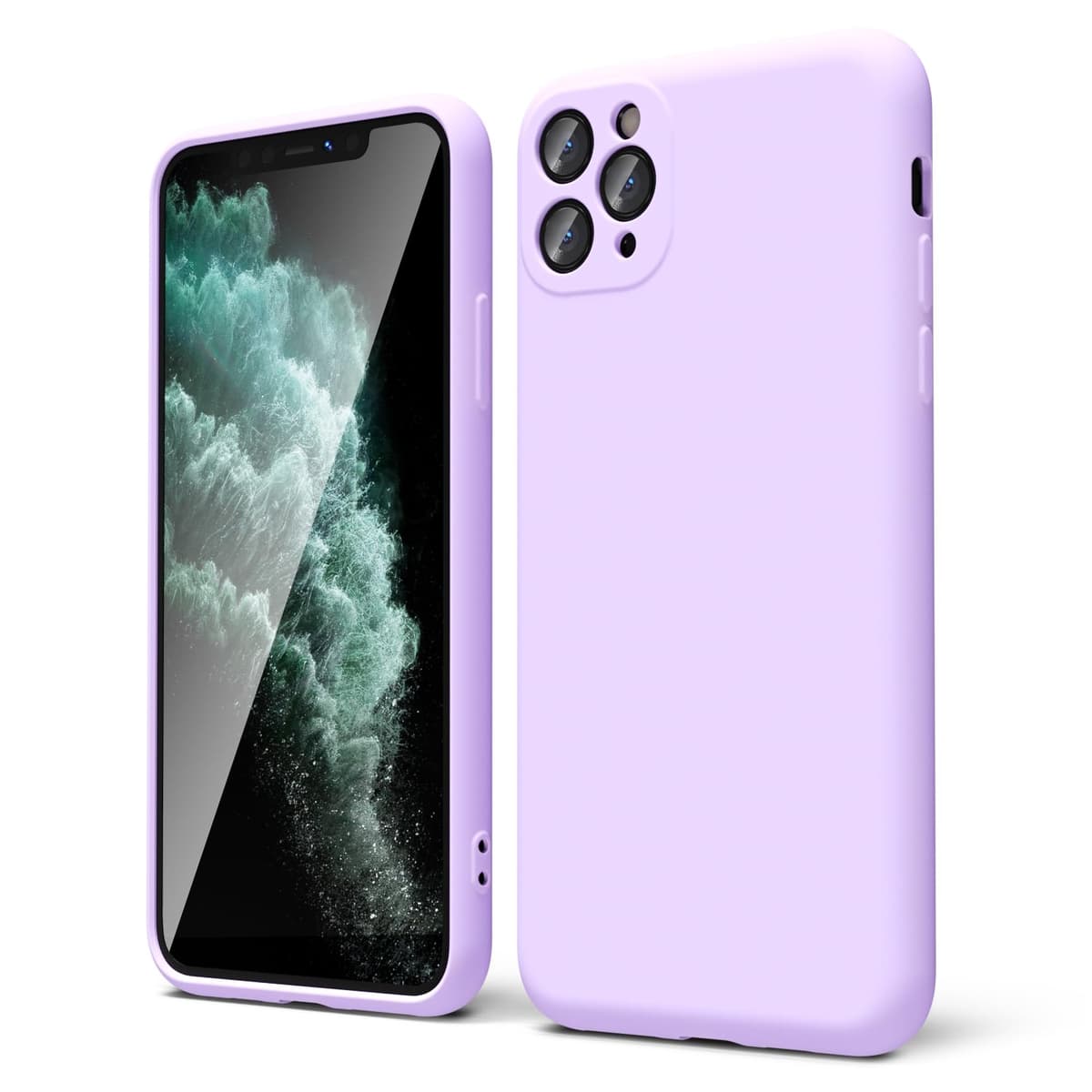 oakxco for iPhone 17 Pro Max Phone Case Liquid Silicone, Cute Thin Slim Grip Soft Rubber Gel for Women Men, Smooth Matte TPU Plain Solid Color Girly Simple Case with Camera Cover, Light Pink — view 1083