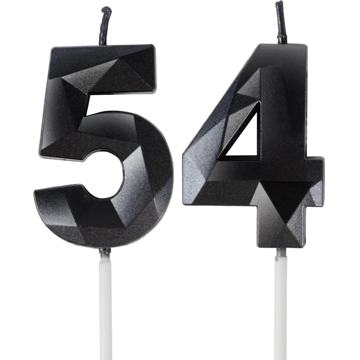 Yiran 50th Birthday Candles, Gold Number 50 Happy Birthday Candles, Cake Topper Decorations for Birthday Party, Wedding Anniversary Celebration Supply — view 137