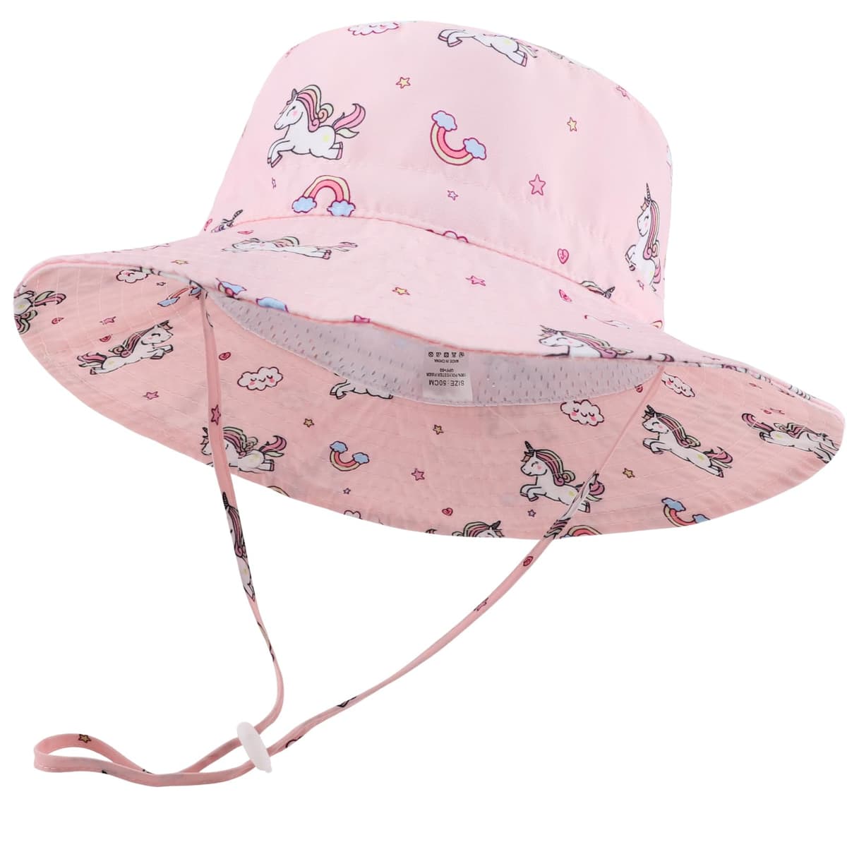 DRESHOW Baby Sun Hat Toddler Sun Protection Animal Cap Unisex Summer Bucket Hat with Chin Strap UPF 50+