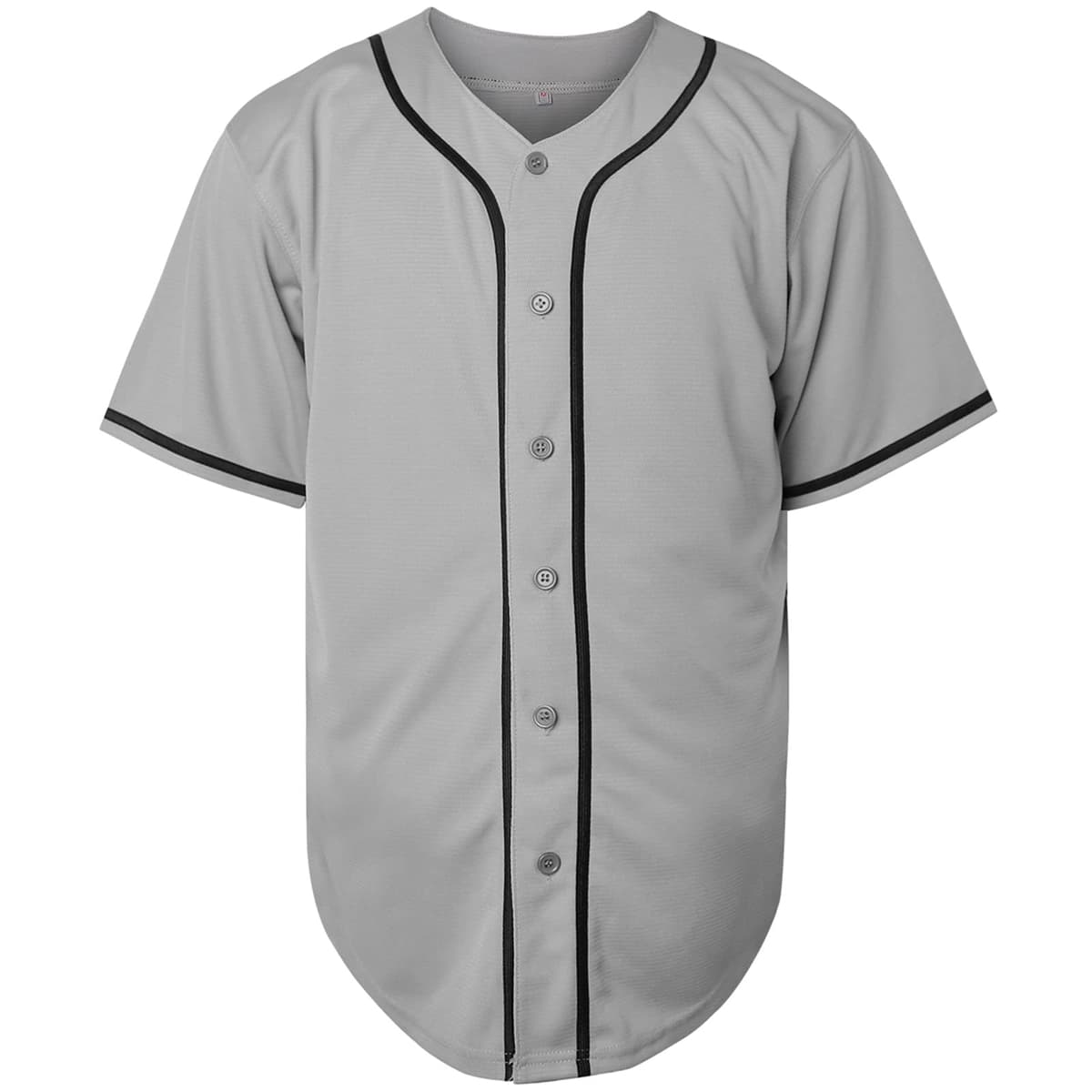 Camiseta de béisbol en blanco, camiseta casual de manga corta con botones — view 3