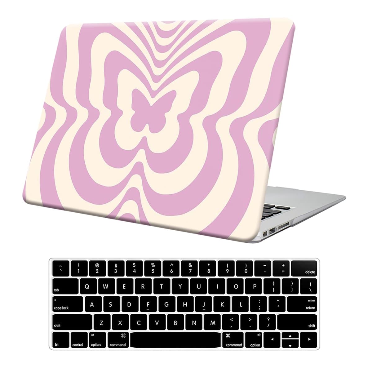 for MacBook Air 13.6 inch Case 2022 2023 2024 2025 Release M4 A3240 M3 A3113 M2 A2681 with Touch ID, Plastic Laptop Hard Shell Case & Keyboard Cover for M4 M3 M2 MacBook Air 13.6,Black Marble — view 10