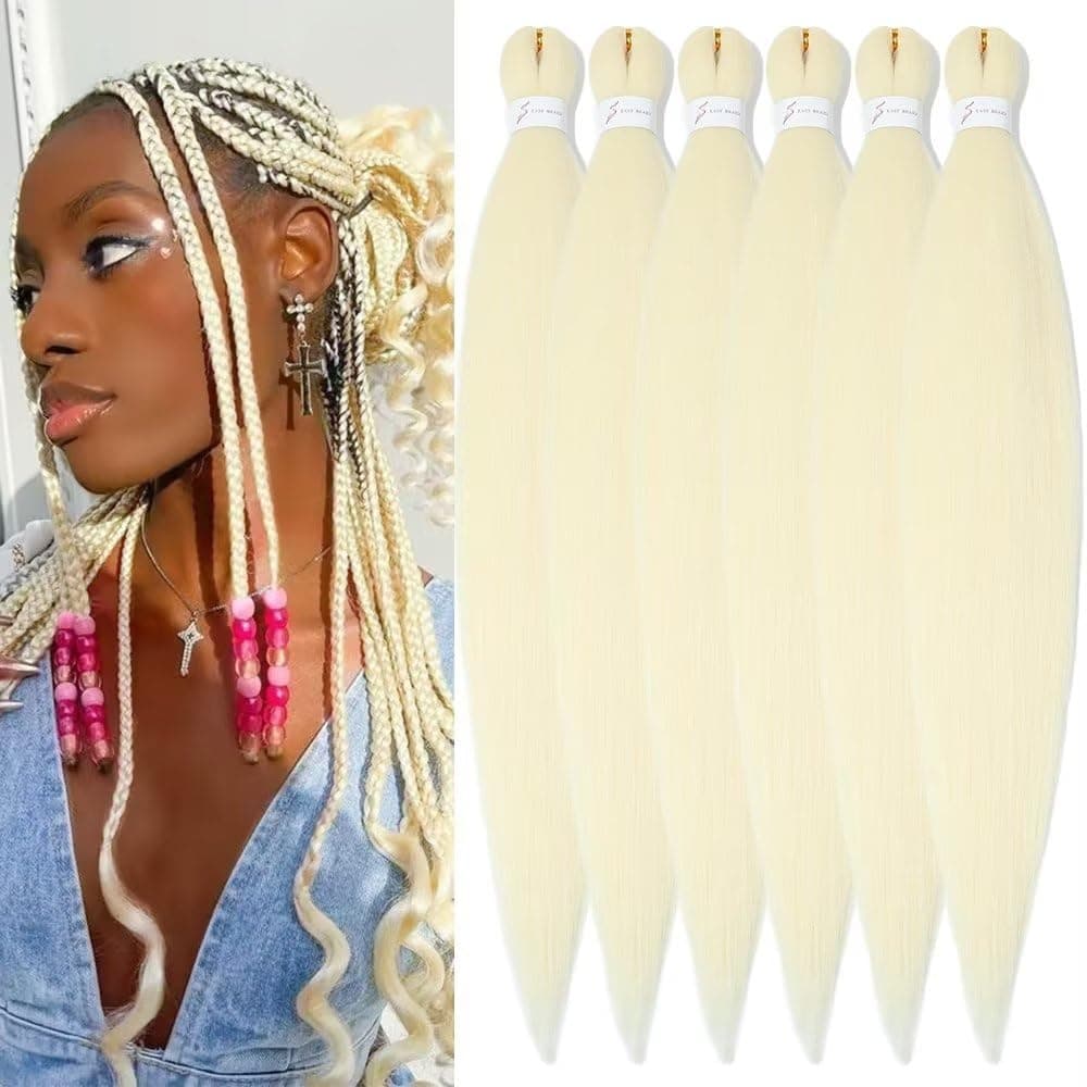 YDDM Capelli Per Treccine Africane Azul Extension Treccine Texture Yaki Easy Install per Principianti 26 Pollici 3 Pezzi Capelli Leggeri e Naturali per Box Braids, Twist e Crochet — view 71