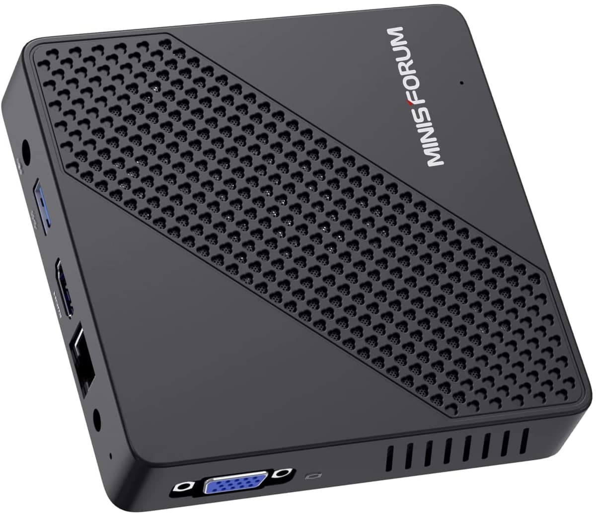 MINISFORUM Mini PC Fanless 4GB DDR4/64GB eMMC Procesador Intel Celoren N4020 Mini computadora de Escritorio,Puerto HDMI y VGA,WiFi de Doble Banda 2.4+5.0G,BT,USB 3.0 * 3