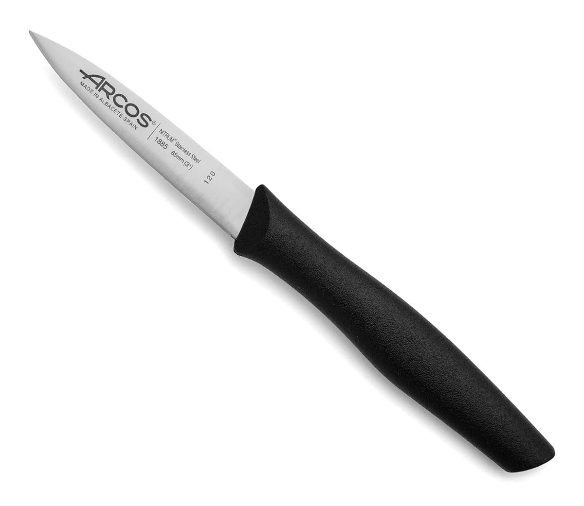 ARCOS Juego de 6 Cuchillos Mondadores con Hoja de 100mm en Acero Inoxidable y Mango de Polipropileno. Set de Cuchillos de cocina para Pelar Apto para Lavavajillas. Serie Nova. Color Negro — view 30