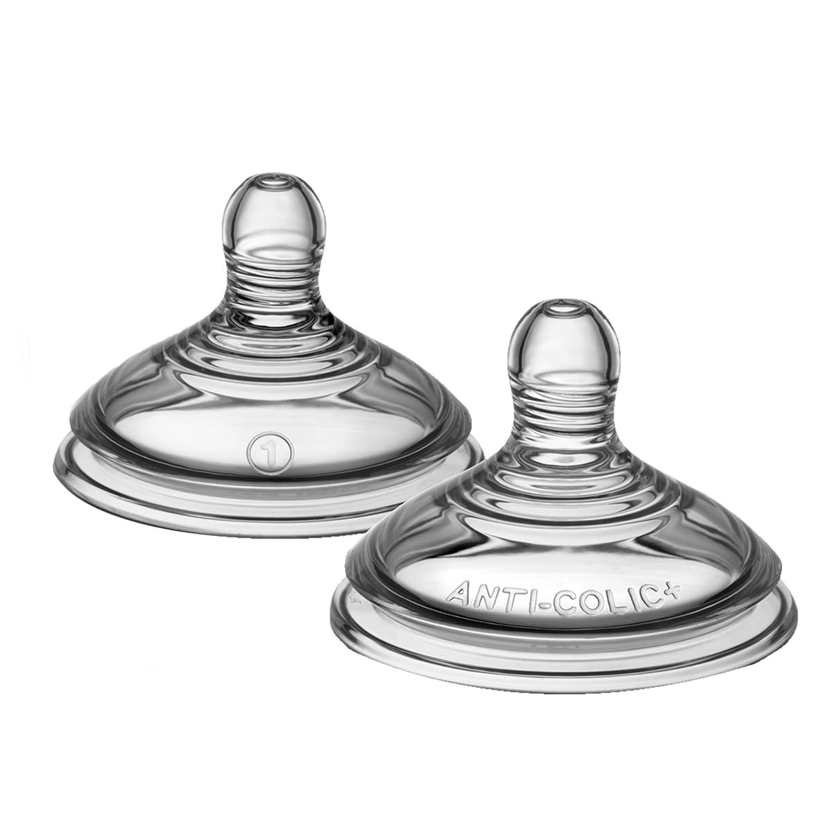Tommee Tippee Advanced Anti-Colic Baby Bottle Teats, Medium Flow for 3m+, Pack of 2 Breast-Like Teats for a Natural Latch, BPA Free Soft Silicone — view 10