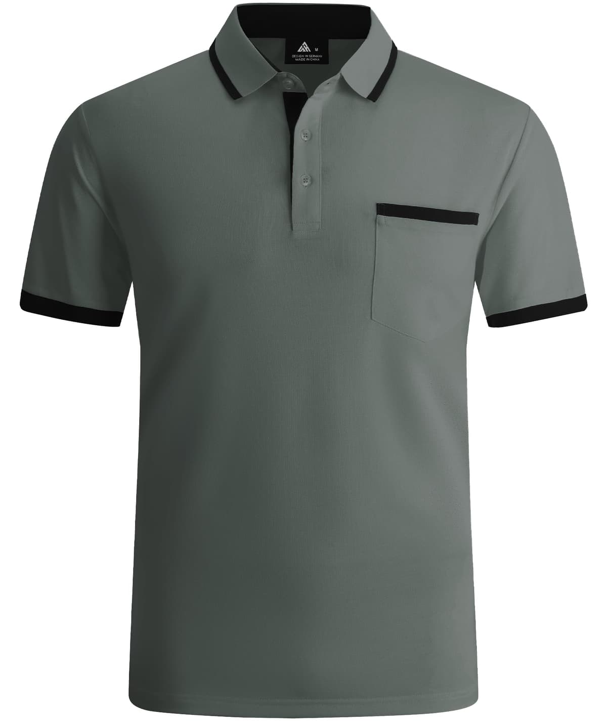 zitysport Polo Hombre Manga con Bolsillo en el Pecho Golf Polo Transpirable de Secado Rápido Poloshirt Deporte Hombre Slim Fit Tshirt Verano Camisa Hombre — view 2