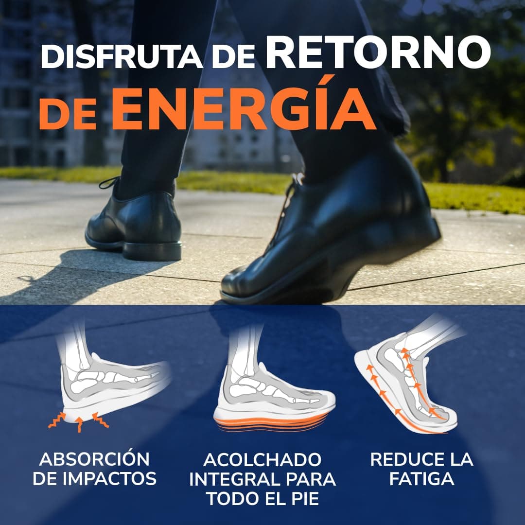 Dr. Scholl’s Advanced Pain Relief Plantillas Ortopédicas Hombres/Mujeres, resistentes para zapatos y botas, alivio fascitis plantar, soporte arco, pies planos, absorción impactos, soporta hasta 150kg — view 4