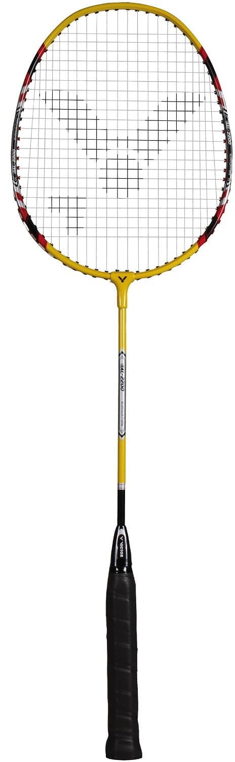 Victor AL 2200 Badminton Racket and Shuttlecock in Yellow Single Racket or as a Set with Racket/Balls/Carry Bag