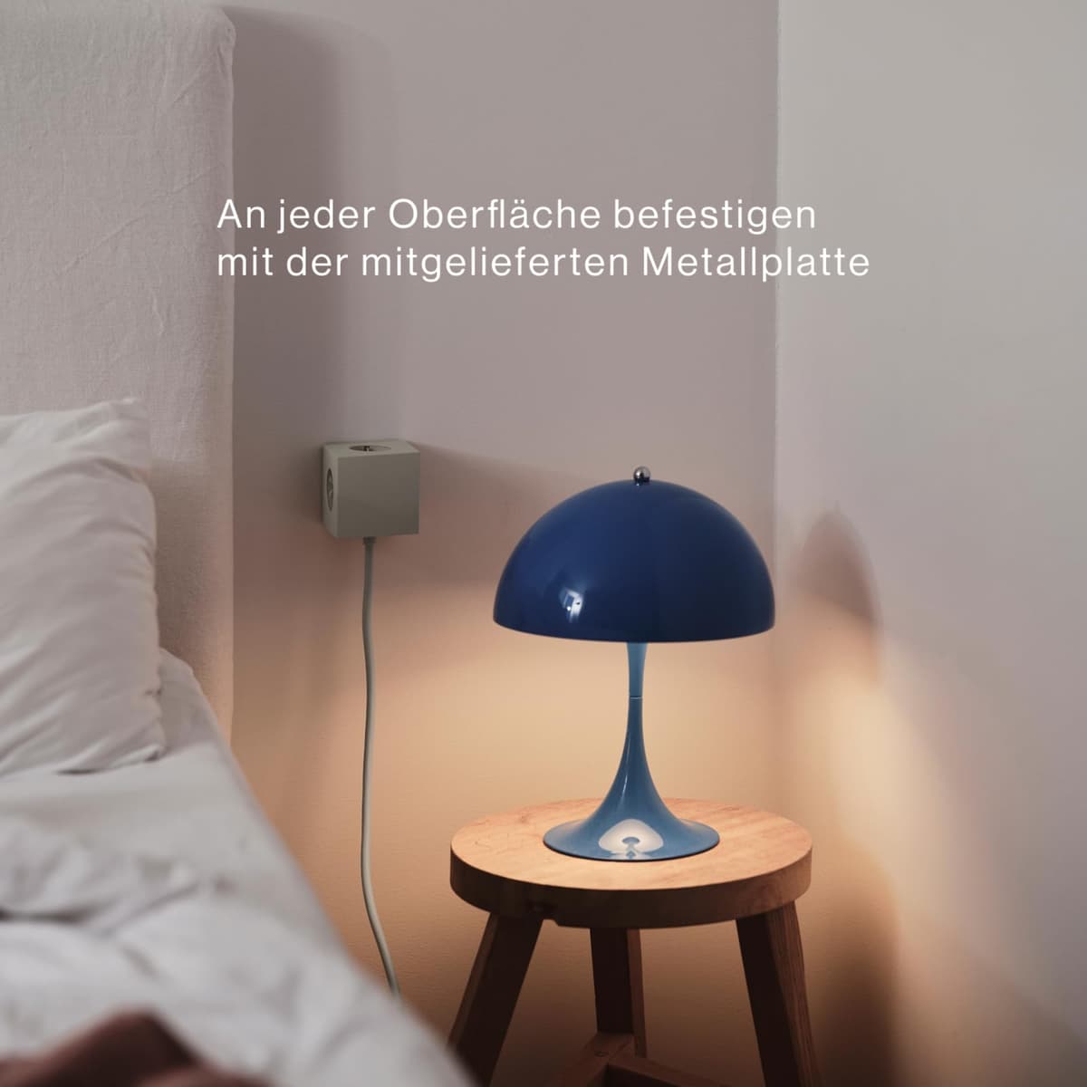 Regleta Cubo Magnética AVOLT Square 1 – Organiza Tus Enchufes en el Escritorio – 3 Enchufes y 2 Puertos – Diseño para Oficina y Hogar (Nomad Sand, USB-C 1.8m) — view 5