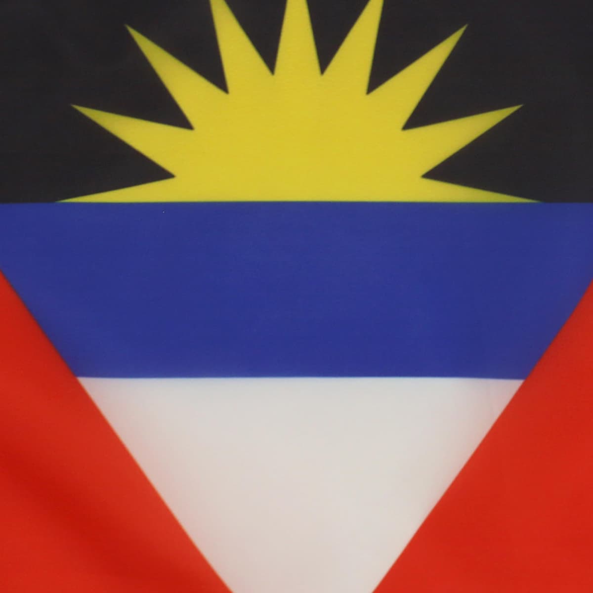AZ FLAG - Antigua and Barbuda Flag - 18'' x 12'' - 100% Polyester Antiguan Barbudan Small Banner with Two Cords - Fade Resistant - Vivid Colors - 18x12 in - 45x30 Cm — view 3