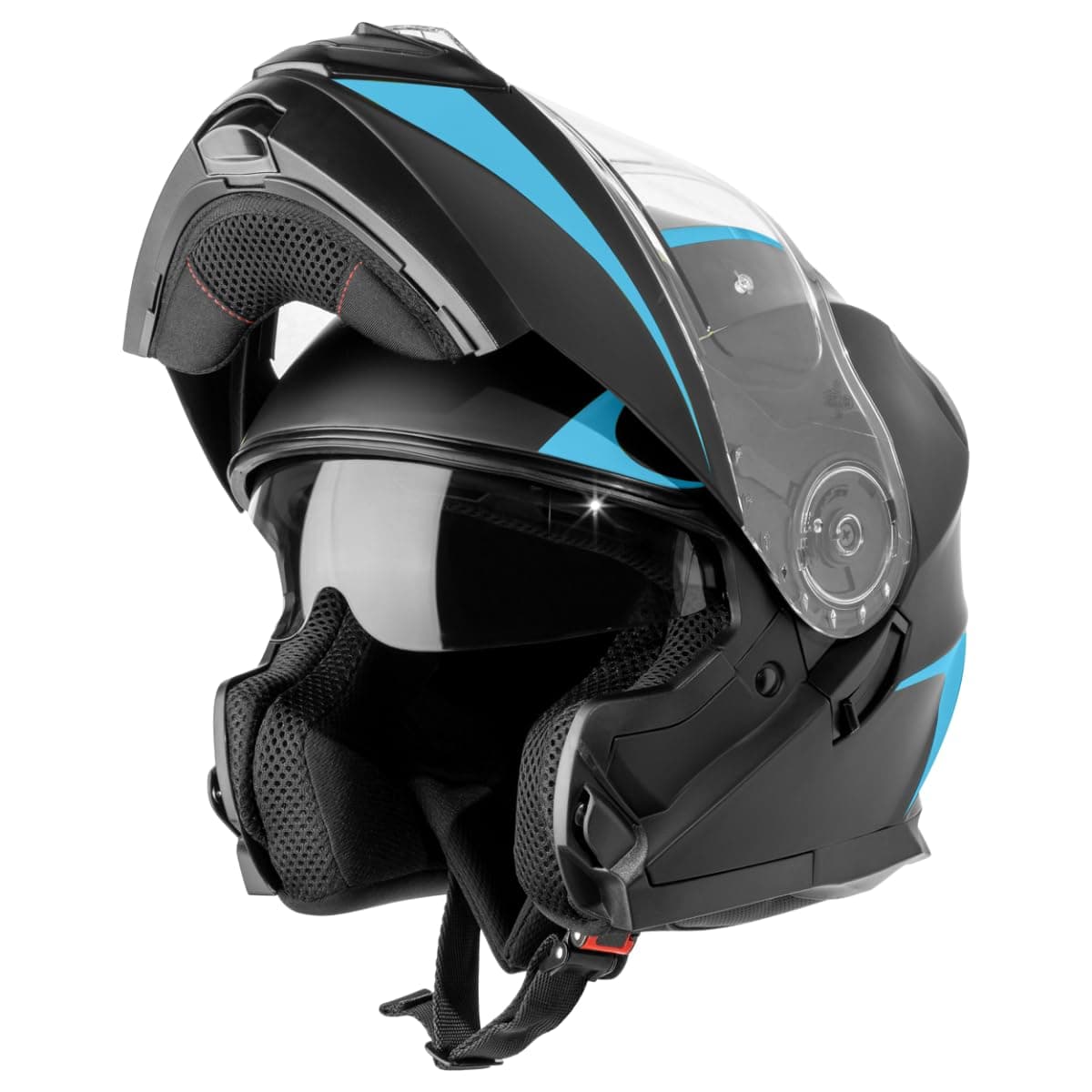 VINZ Busan Casco Modular con Visera Solar | Casco Moto & Scooter & Ciclomotor | ECE 22.06 Homologado | En Tamaño XS - XXL | para Hombre y Mujer — view 11