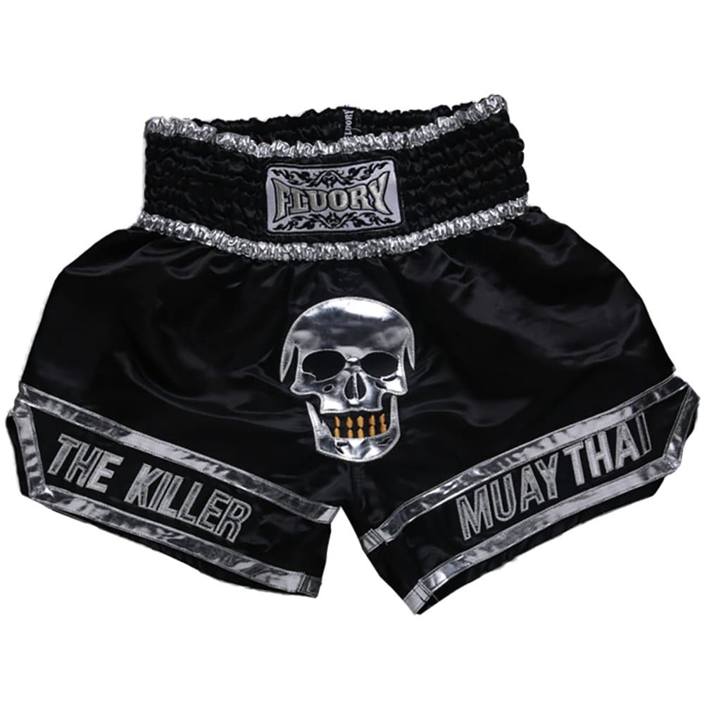 FLUORY Muay Thai Shorts, MMA Fight Shorts Ropa de Entrenamiento Jaula Lucha Grappling Artes Marciales Kickboxing Shorts Ropa — view 5