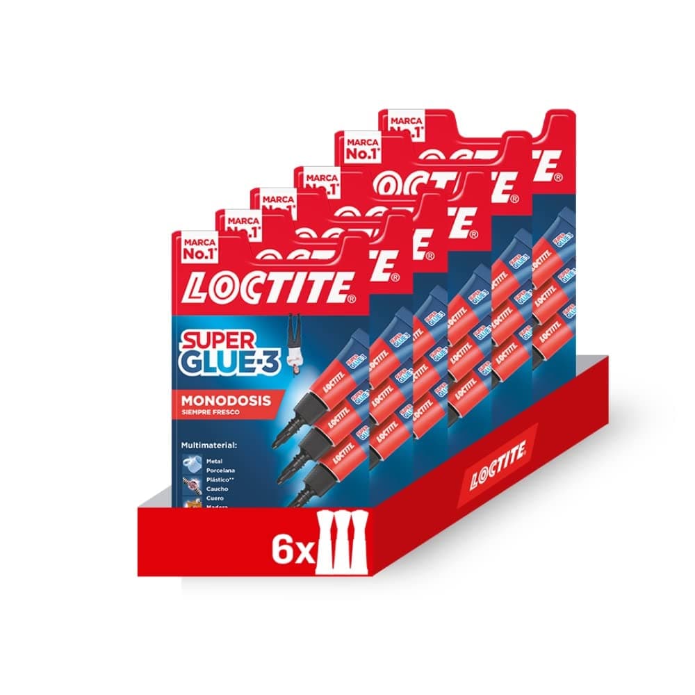 Loctite Super Glue-3 Monodosis Transparente 3x1g - Pegamento Instantáneo Universal, Fuerte y Rápido - Resistente al Agua, Lavavajillas, Golpes, Temperaturas Extremas - Fórmula Antigoteo — view 11