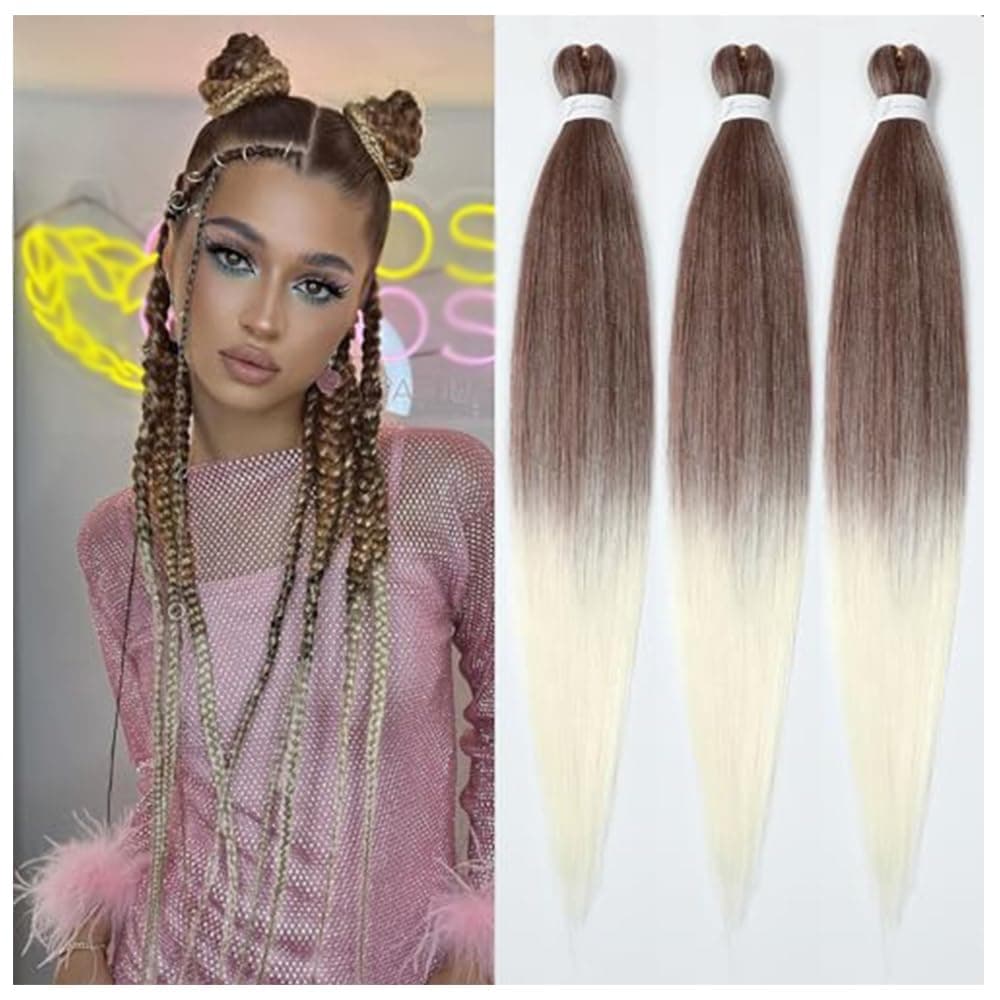 YDDM Capelli Per Treccine Africane Azul Extension Treccine Texture Yaki Easy Install per Principianti 26 Pollici 3 Pezzi Capelli Leggeri e Naturali per Box Braids, Twist e Crochet — view 79