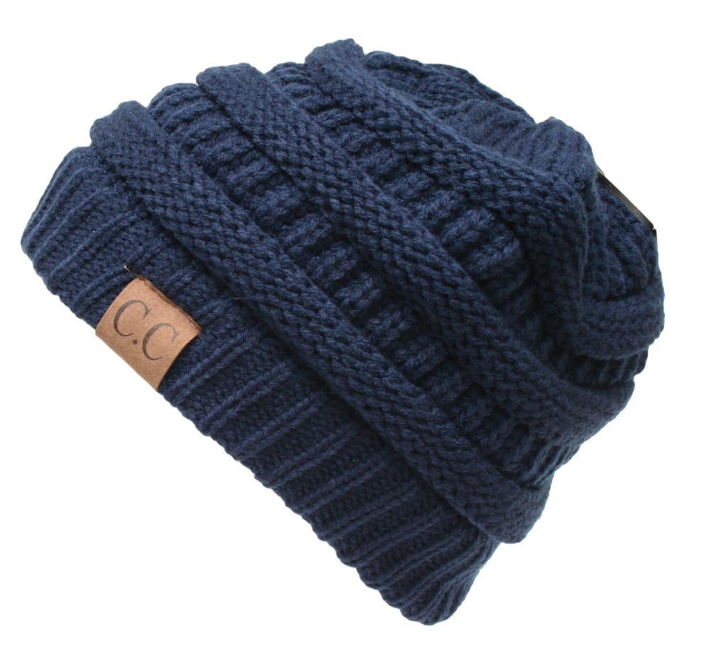 Warm Chunky Soft Stretch Cable Knit Beanie Skully — view 175