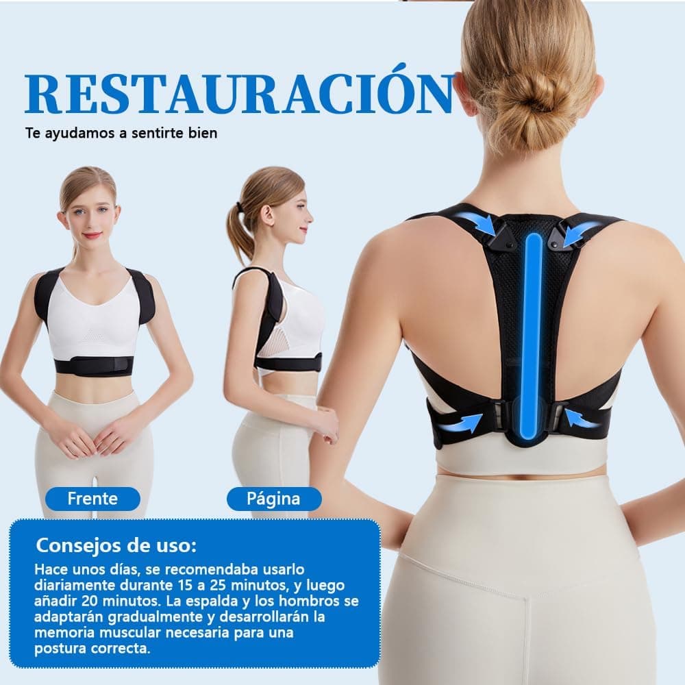 Prety Back Posture Corrector for Men and Women, Adjustable and Breathable Back Corrector – Ergonomic Support to Relieve Neck and Shoulder Pain, Invisible Back Corrector Design — view 2