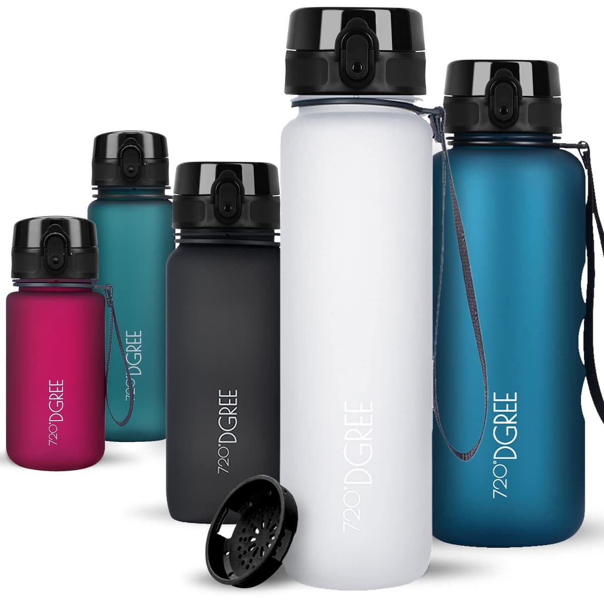 720°DGREE Botella de agua uberBottle – 1,5 litros, 1500ml | Novedosa botella deportiva | Sin BPA | Ideal para niños, fitness, deportes, fútbol, guardería, escuela, pequeños, antigoteo — view 89
