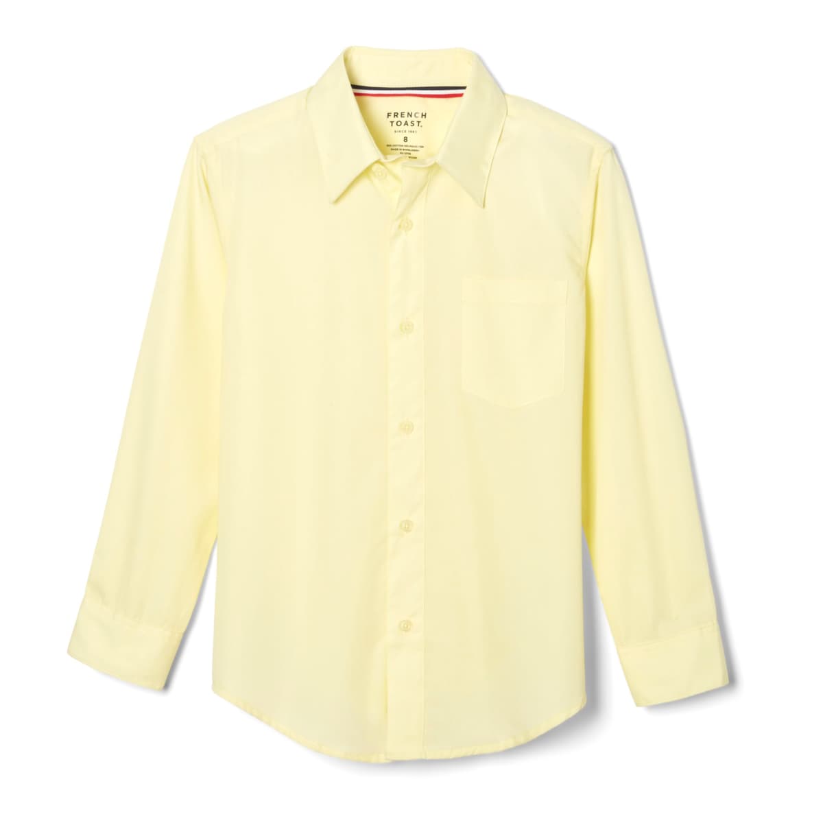 French Toast Boys' Expandable Collar Button Down Dress Shirt with Long Sleeves (Standard & Husky) — view 9