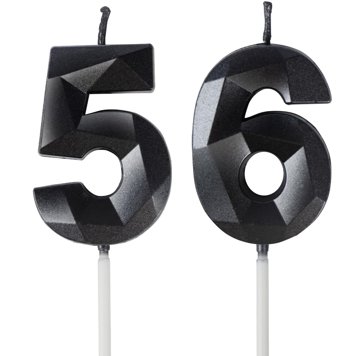 Yiran 50th Birthday Candles, Gold Number 50 Happy Birthday Candles, Cake Topper Decorations for Birthday Party, Wedding Anniversary Celebration Supply — view 139