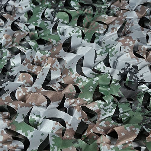 Camouflage Net Camo Netting Blinds Dual Mesh for Decor Courtyard Sunshade Camp Photo Farm Factory Shelter Car Concealment Party Exhibit Backdrop Curtain Ceiling Fence Canopy Cover — view 2