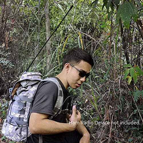 Bingfu Foldable CS Tactical SMA Female Ham Radio Antenna 2-Pack Dual Band VHF UHF 136-520MHz 31 inch Antenna for Baofeng BF-F8HP UV-5R UV-82 BF-888S GT-3 Ham Two Way Radio Walkie Talkie — view 4