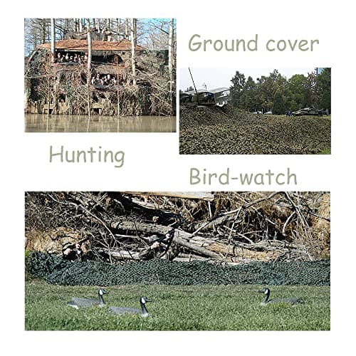 Camouflage Net Camo Netting Blinds Dual Mesh for Decor Courtyard Sunshade Camp Photo Farm Factory Shelter Car Concealment Party Exhibit Backdrop Curtain Ceiling Fence Canopy Cover — view 5