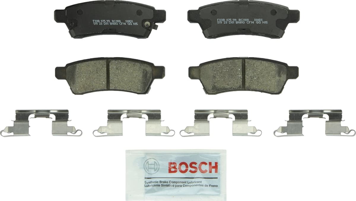 Bosch BC914 QuietCast Premium Ceramic Disc Brake Pad Set For: Acura ILX; Honda Accord, Civic, CR-V, Element, Fit, Front — view 157