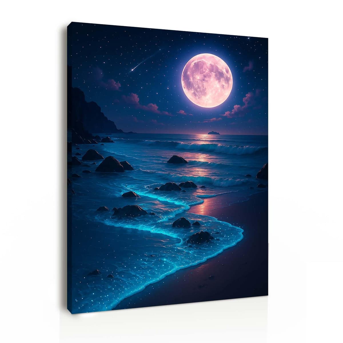 Galmcook Framed Canvas Wall Art 12x16 Inch Black and Gold Rose Modern Artwork Elegant Floral Wall Canvas for Living Room Bedroom Hallway Wall Decoration Prints with Hooks Magic Tape and Nails — view 16