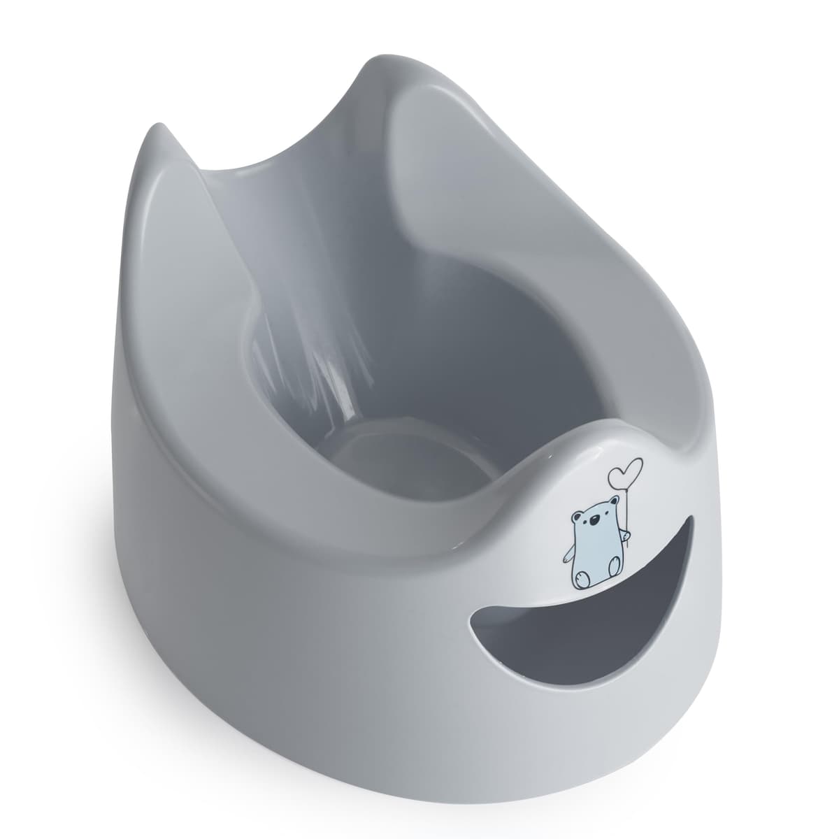 Toddler Essentials Easy Pour Potty - Light Grey | Portable Potty Training Toilet Seat for Toddlers | Hygienic, Easy to Clean, and Travel-Friendly (Previously Known as Pourty)