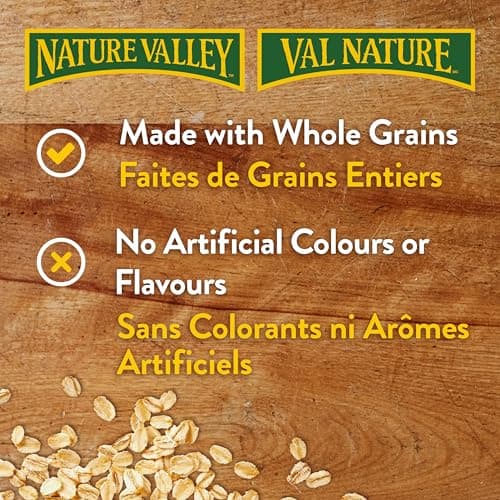 NATURE VALLEY - FAMILY PACK SIZE - Dark Chocolate Nut Granola Bars, Loaded with Chocolate Chunks, Pack of 15 Granola Bars, Made with Whole Grain Oats, No Artificial Colours, No Artificial Flavours — view 5