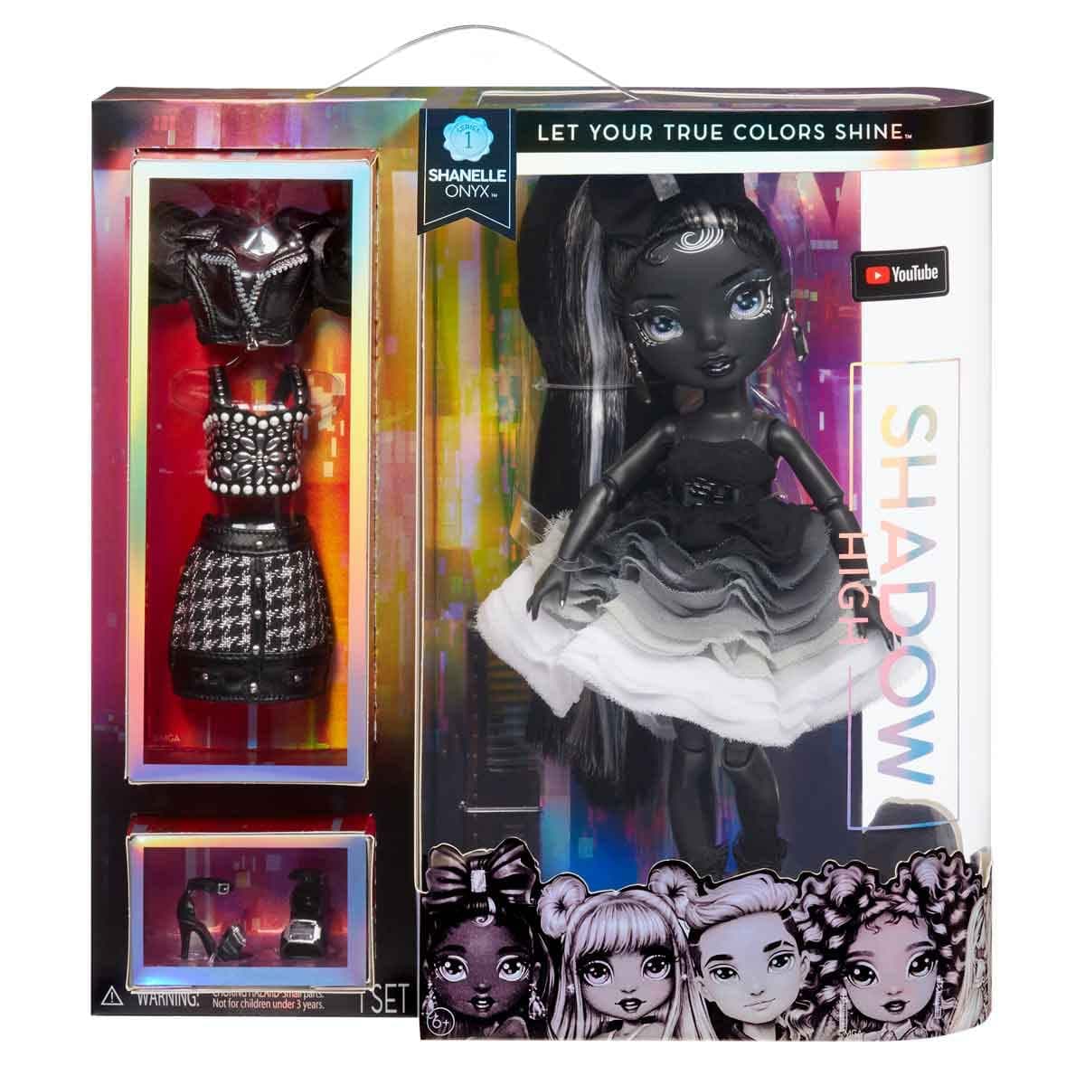 RAINBOW HIGH Serie Shadow High-Shanelle Onyx-Muñeca de Moda en Color Gris con Pelo Negro, Dos Conjuntos y Accesorios-para coleccionar-Edad: a Partir de 6 años, (MGA Entertainment 583554EUC) — view 5