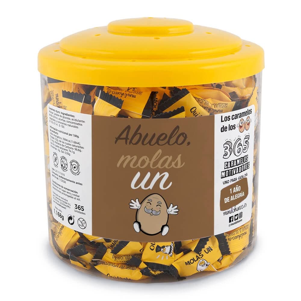 Regalo original. Tarro con 365 caramelos motivadores. Mi compañera de trabajo mola un huevo. Un caramelo motivador para cada dia del año — view 17