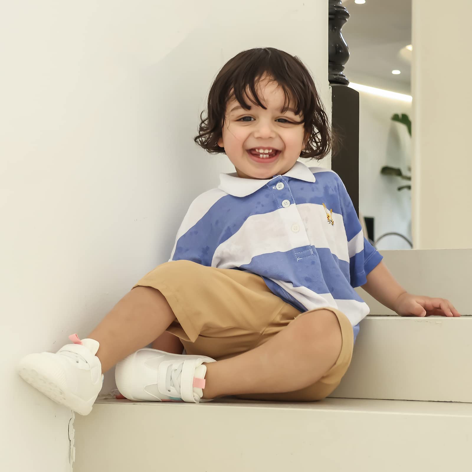 MK MATT KEELY Baby Boys Girls First Walking Shoes Toddler Anti-Slip Soft PU Leather Prewalker Sneakers — view 3
