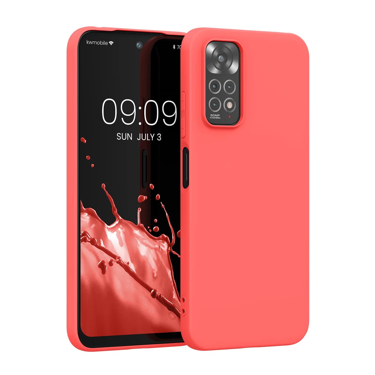 kwmobile Carcasa Compatible con Xiaomi Redmi Note 14 Pro 5G / Poco X7 Funda - Funda Ultrafina de TPU con Bordes elevados - Lavanda Metalizado — view 260