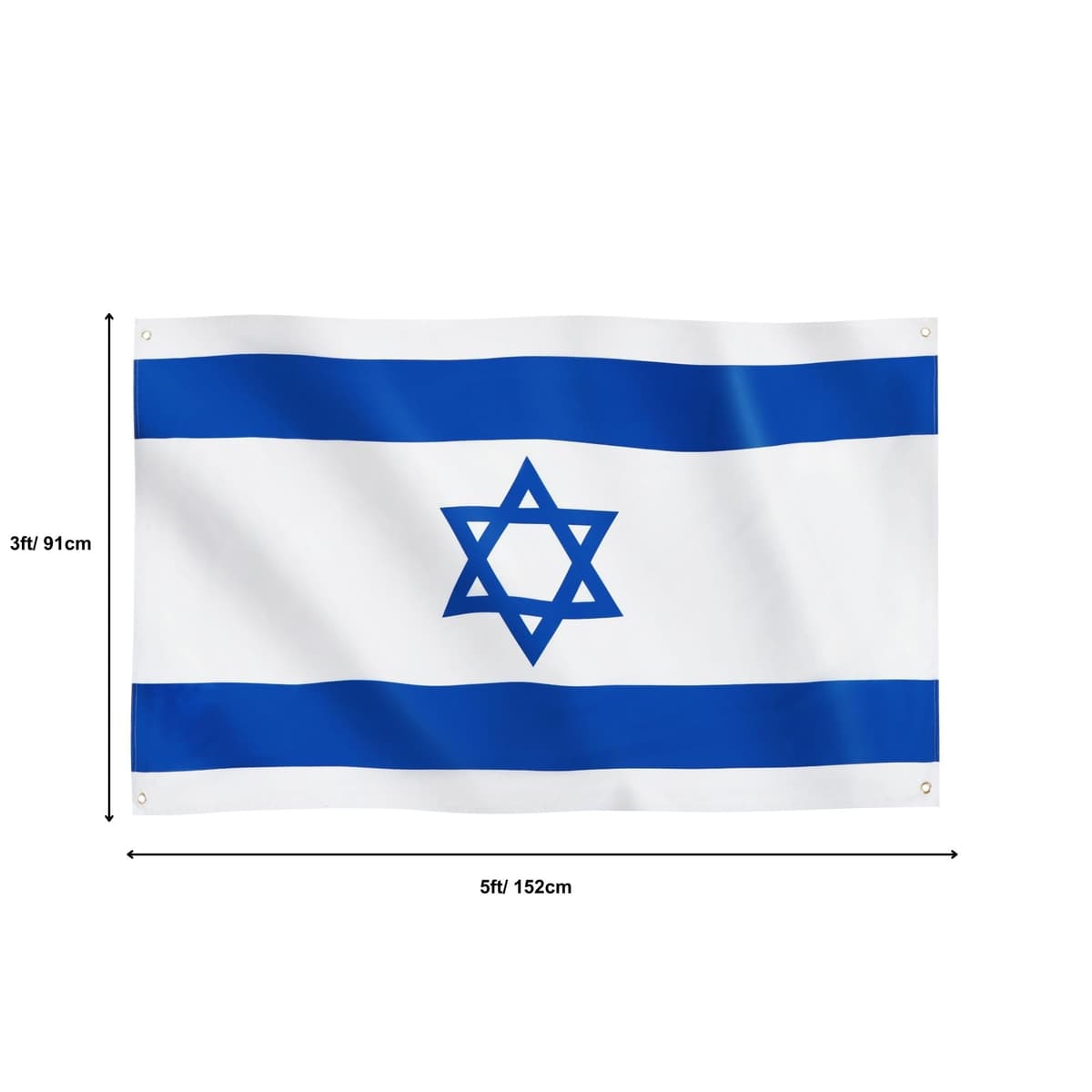 Runesol Cornwall Flag - 91x152cm, 3ft x 5ft, Cornish Flag, 4 Grommets, Eyelet in Every Corner, Premium Quality, Inside & Outside Use, Vivid Colours — view 1063