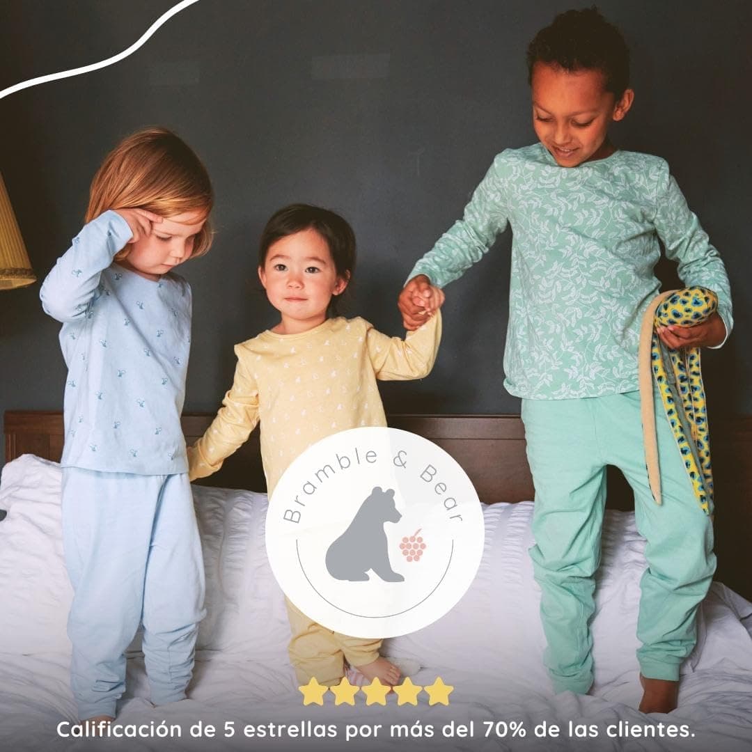 Bramble & Bear Pijama Bebé Niño y Niña (Packs de 2) - Algodón Orgánico. Pijamas Enteros para Bebés Supersuaves — view 6