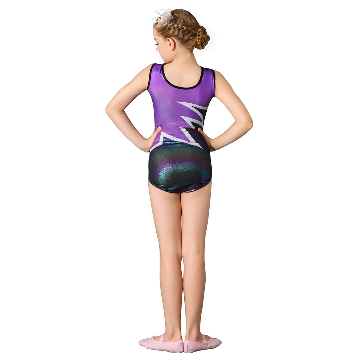 Bezioner Maillot de Gimnasia Leotardos de Danza Body Ballet Clásico Sin Mangas/Manga Larga para Niña 3-14 Años — view 2