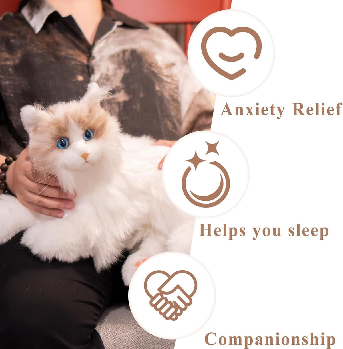 Chongker Gatos robots de acompañamiento interactivos