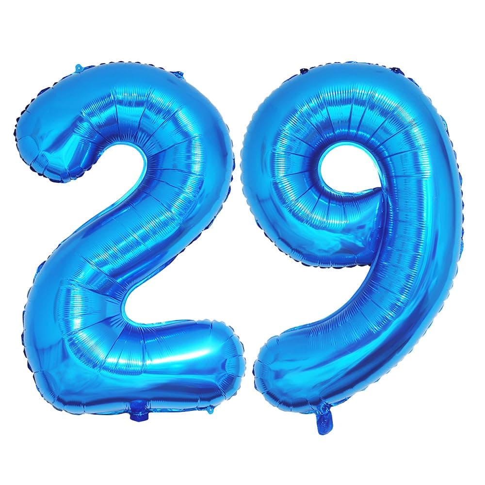Foil Globo Número 5 Azul 40" (101cm), Inflable Helio o aire, Gigante Numeros 0-9, 10-19, 20-29, 30-100, Grande Globos Decoración para La Boda Aniversario y Cumpleaños Fiestas — view 567