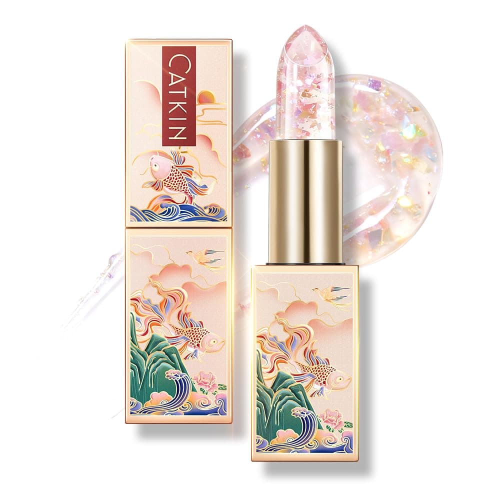 CATKIN Moonlight Lip Balm, Colour Changing Lipstick, Natural Hydrating Tinted Lip Balm, Chapstick Lip Balms with Vitamin E for 8h Moisture for Dry Cracked Lips, 3.5g