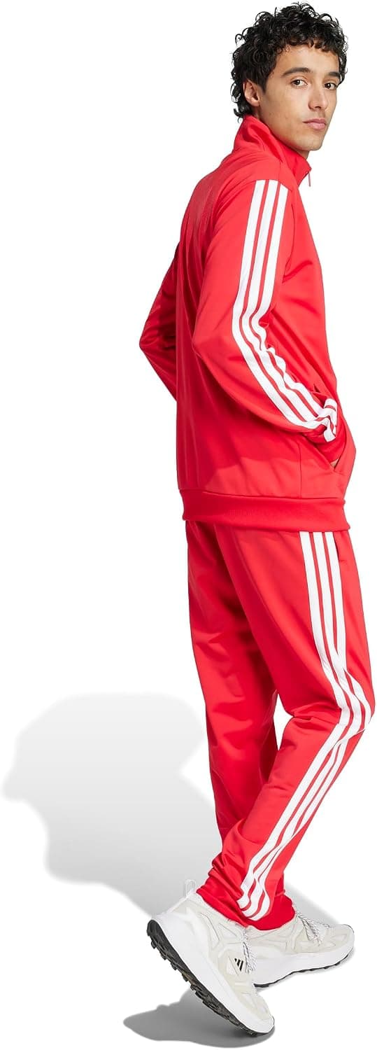 adidas Primegreen Essentials 3-Stripes Track Suit XXS Short pure ruby/white