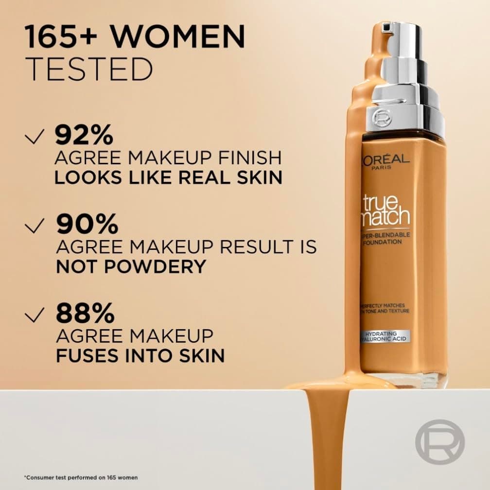 L'Oreal Paris Foundation True Match Liquid Foundation 2C with Hyaluronic Acid & SPF 16 30ml — view 4