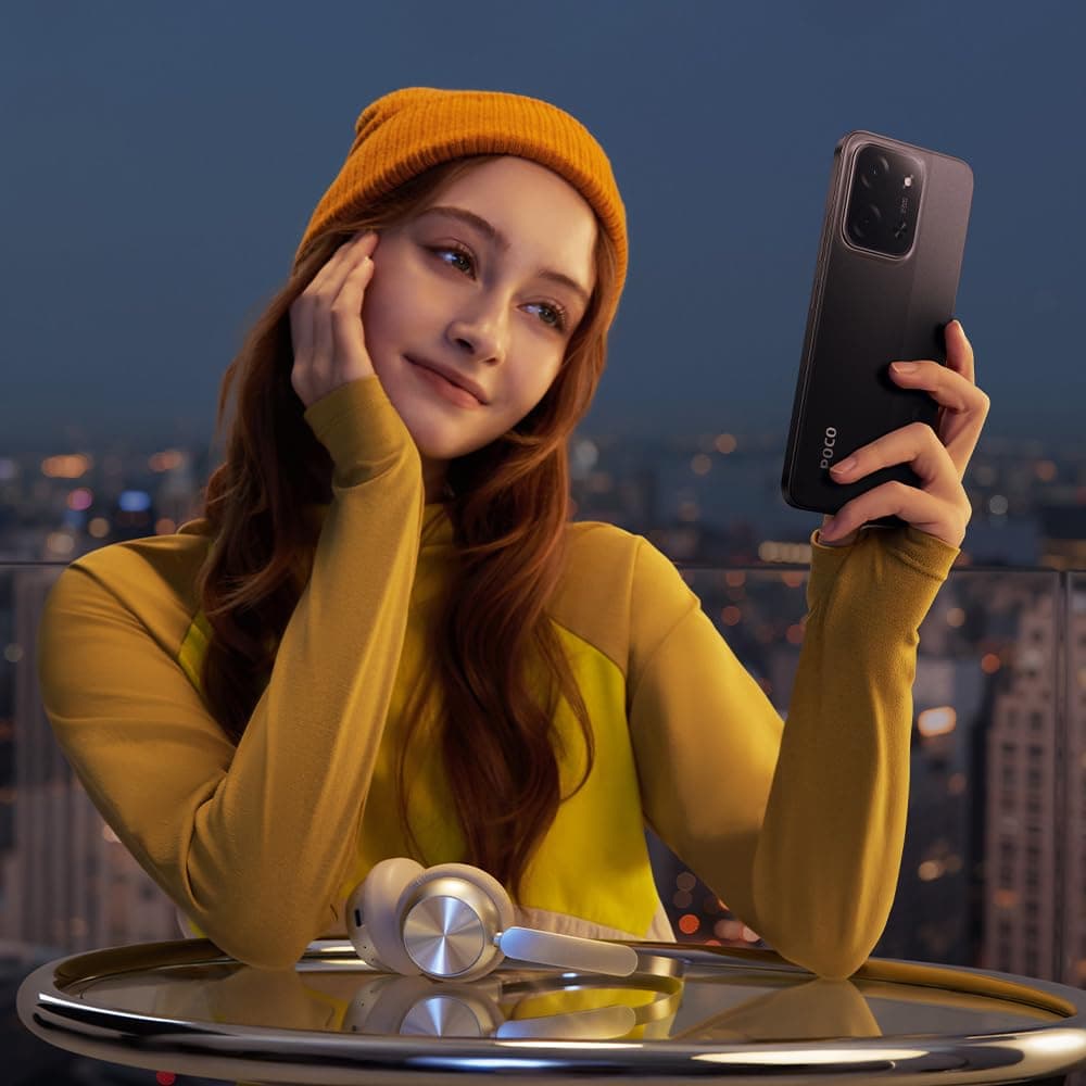 XIAOMI POCO C85 - Smartphone de 8+256GB, Cámara Dual de 50MP con AI, Pantalla inmersiva de 6,9”, Potente procesador Octa-Core, Carga rápida de 33W, 6000mAh, Cargador no Incluido, Negro (Versión ES) — view 6