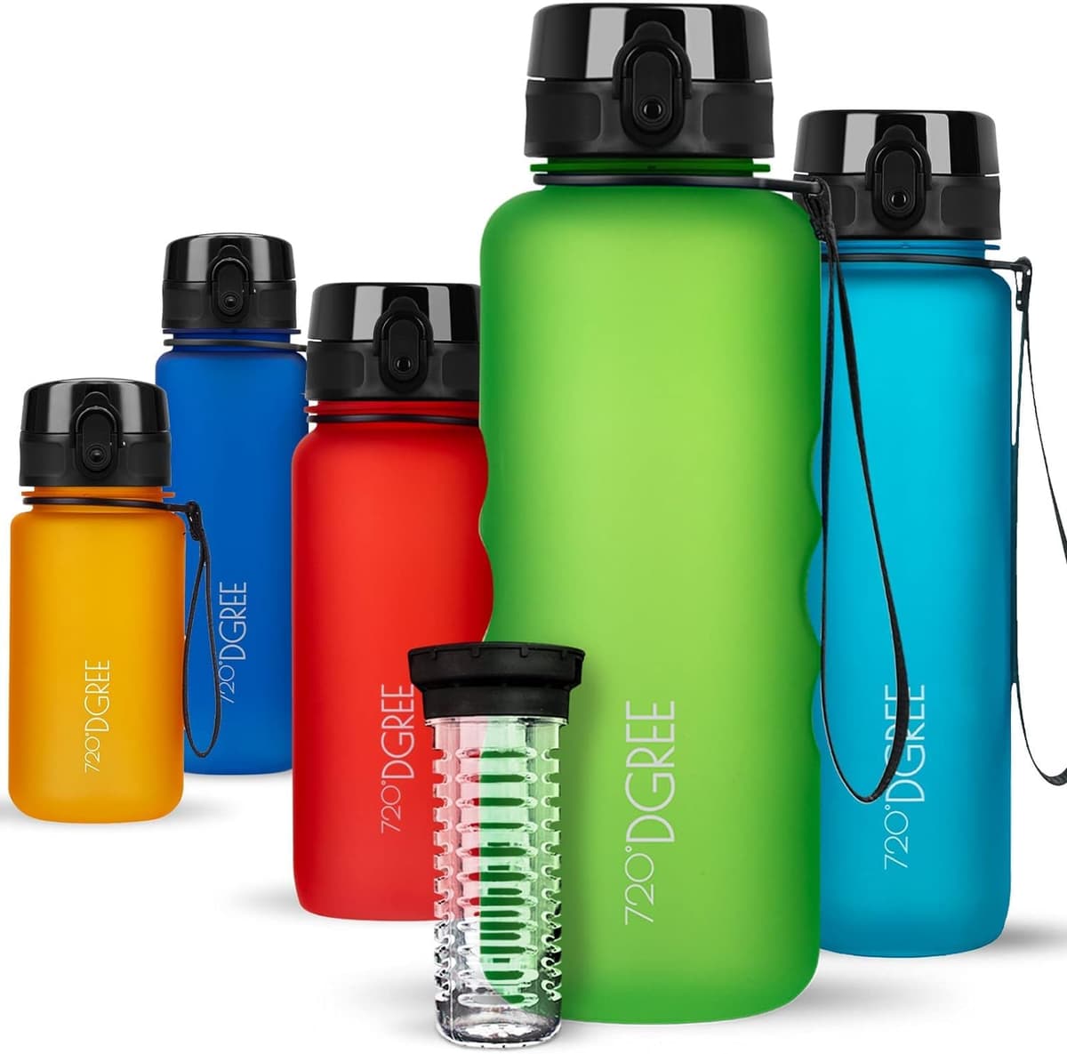 720°DGREE Botella de agua uberBottle – 1,5 litros, 1500ml | Novedosa botella deportiva | Sin BPA | Ideal para niños, fitness, deportes, fútbol, guardería, escuela, pequeños, antigoteo — view 307