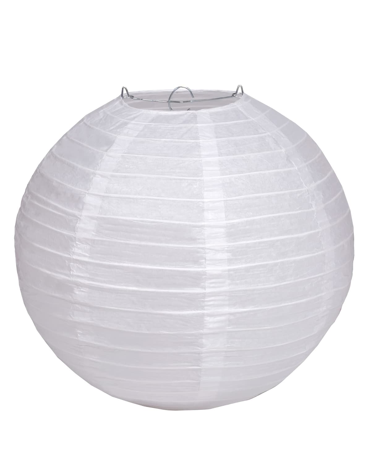 Paper Lanterns Mix Color Packs of 3 Round Paper Lanterns Lampshade Party Decorations (All White, 14" (35 Cm)) — view 2