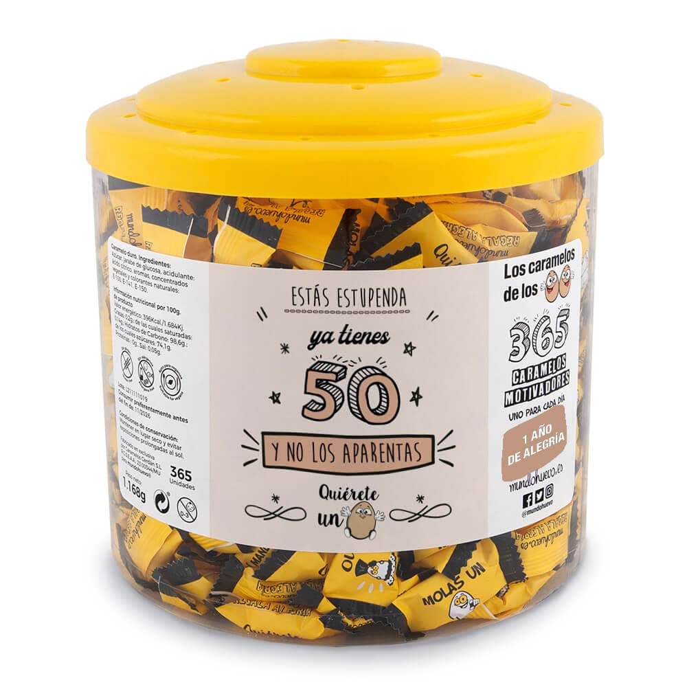 Regalo original. Tarro con 365 caramelos motivadores. Mi compañera de trabajo mola un huevo. Un caramelo motivador para cada dia del año — view 34