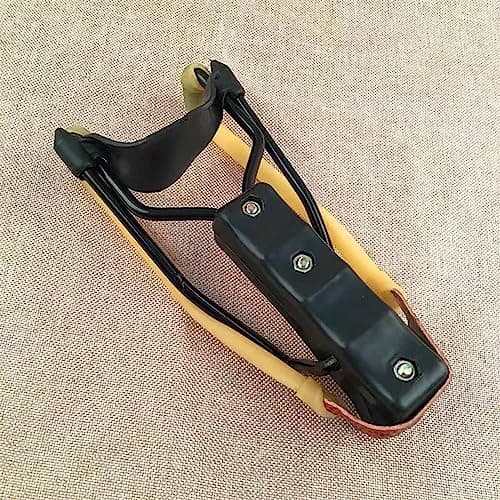 Loogujuzao 2 Pcs Slingshot, 8 Inch Slingshot, Outdoor Supplies, Professional Game Slingshot (Yellow/Black) — view 2