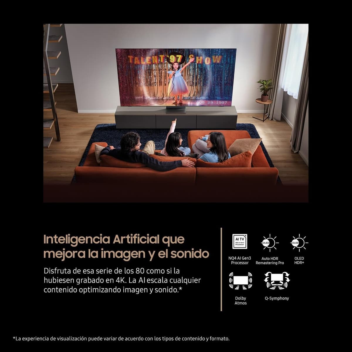 Samsung TV 83 Pulgadas OLED S93F 4K Smart TV con Vision AI, Motion Xcelerator 144Hz y Colores certificados por Pantone — view 2