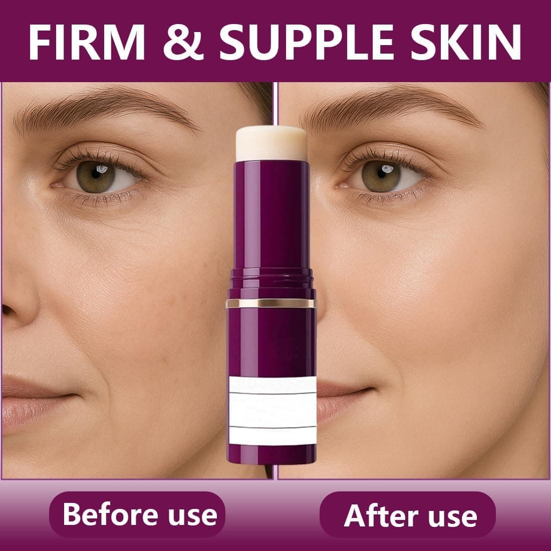 Bálsamo Multifuncional de Calcio y Colágeno en Barra – Pack de 2 – Crema Facial Coreana Rejuvenecedora – Stick Coreano Antiarrugas con Efecto Lifting para Rostro, Ojos, Cuello y Labios — view 5