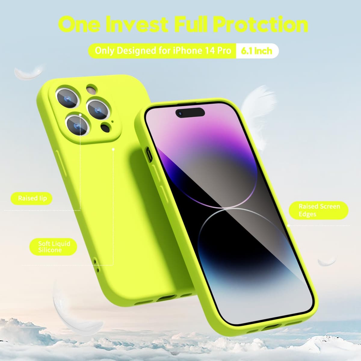 oakxco for iPhone 17 Pro Max Phone Case Liquid Silicone, Cute Thin Slim Grip Soft Rubber Gel for Women Men, Smooth Matte TPU Plain Solid Color Girly Simple Case with Camera Cover, Light Pink — view 359